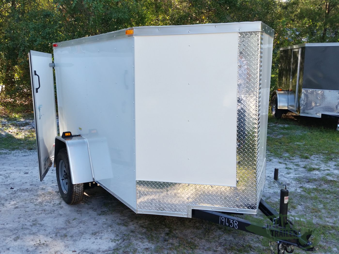 South Georgia Cargo 5x8 SA Trailer - White, Single Door - Image 11