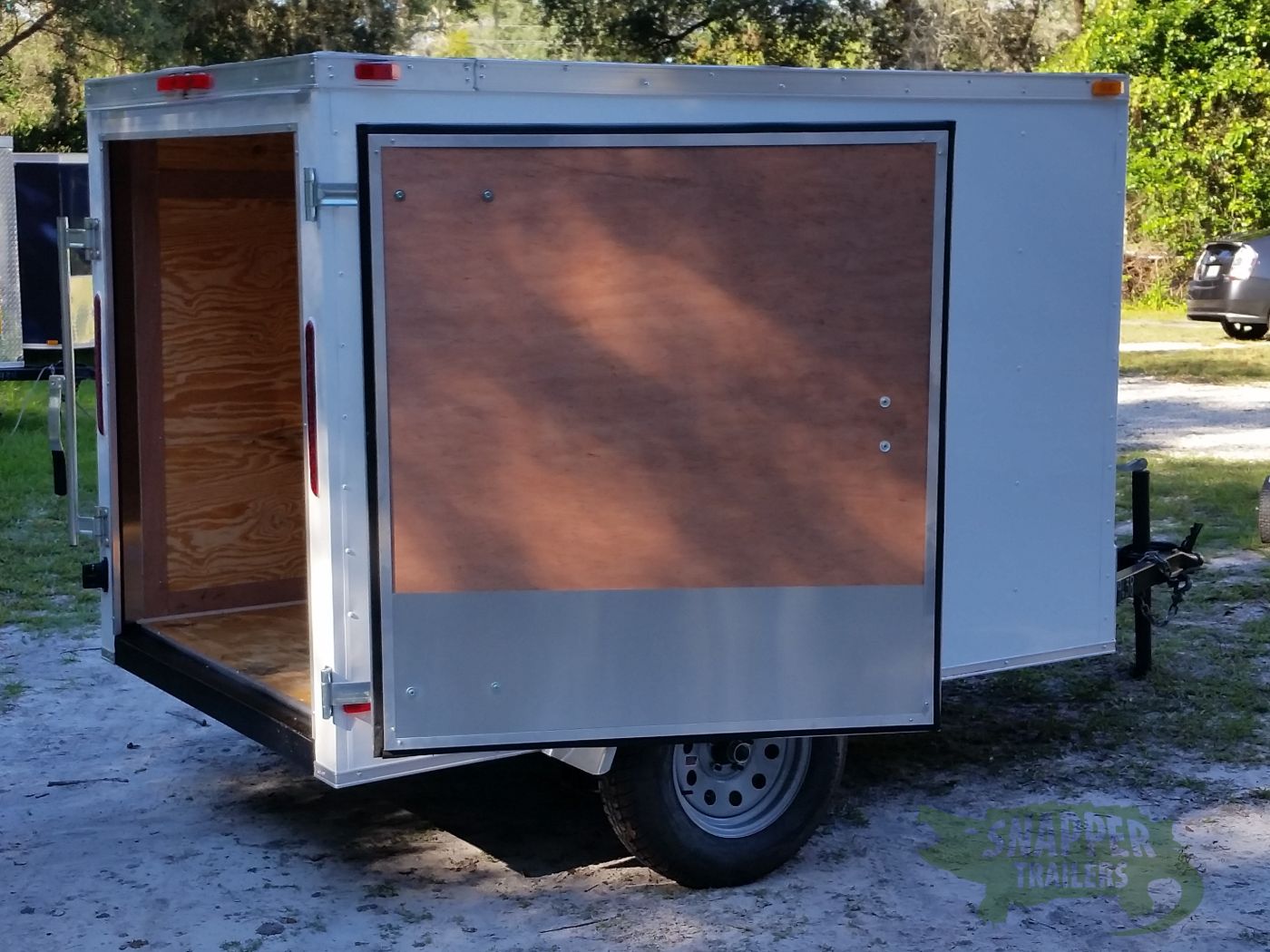 South Georgia Cargo 5x8 SA Trailer - White, Single Door - Image 8