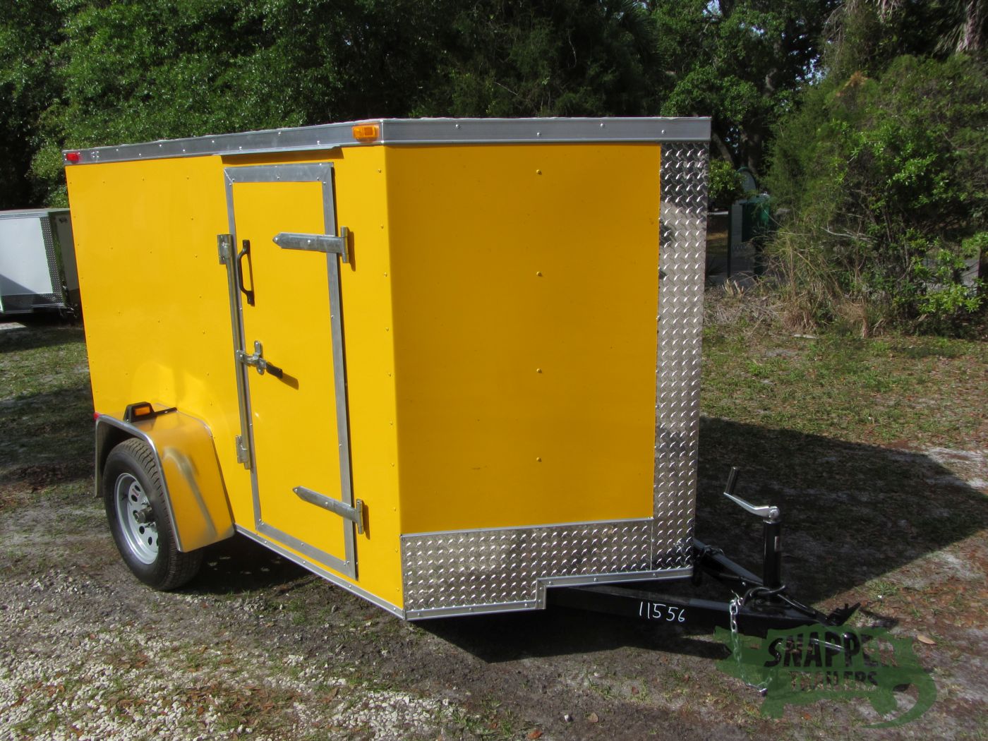 South Georgia Cargo 5x8 SA Trailer - Yellow, Ramp, Side Door - Image 13
