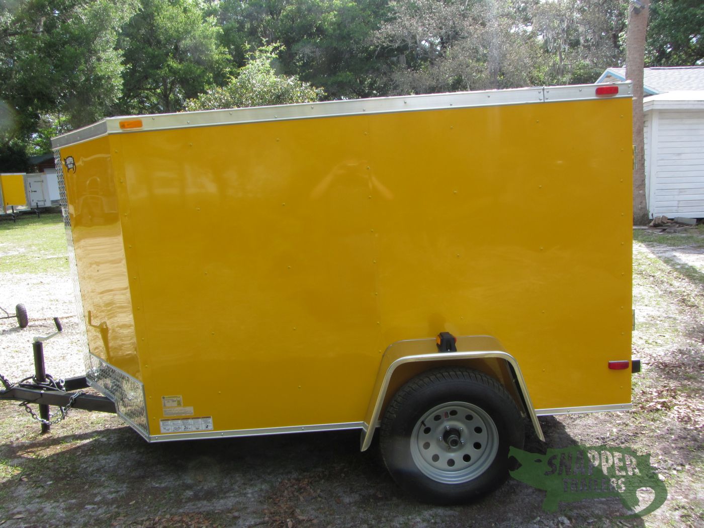 South Georgia Cargo 5x8 SA Trailer - Yellow, Ramp, Side Door - Image 3