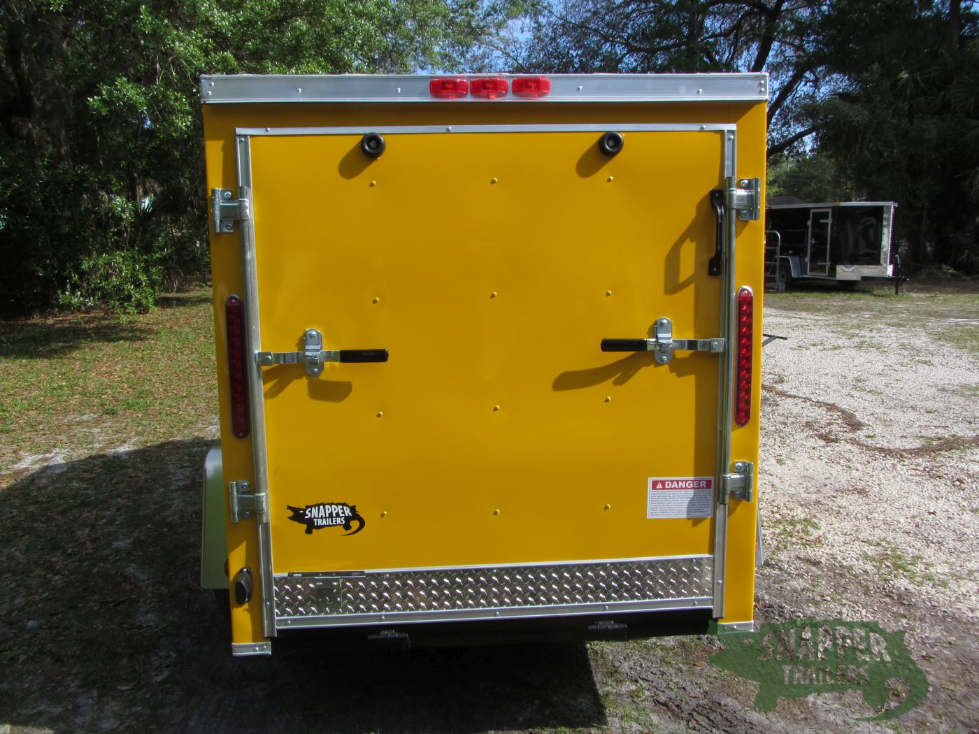 South Georgia Cargo 5x8 SA Trailer - Yellow, Ramp, Side Door - Image 7