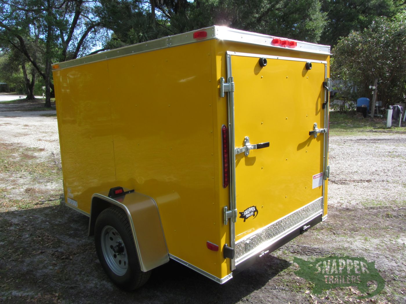 South Georgia Cargo 5x8 SA Trailer - Yellow, Ramp, Side Door - Image 5