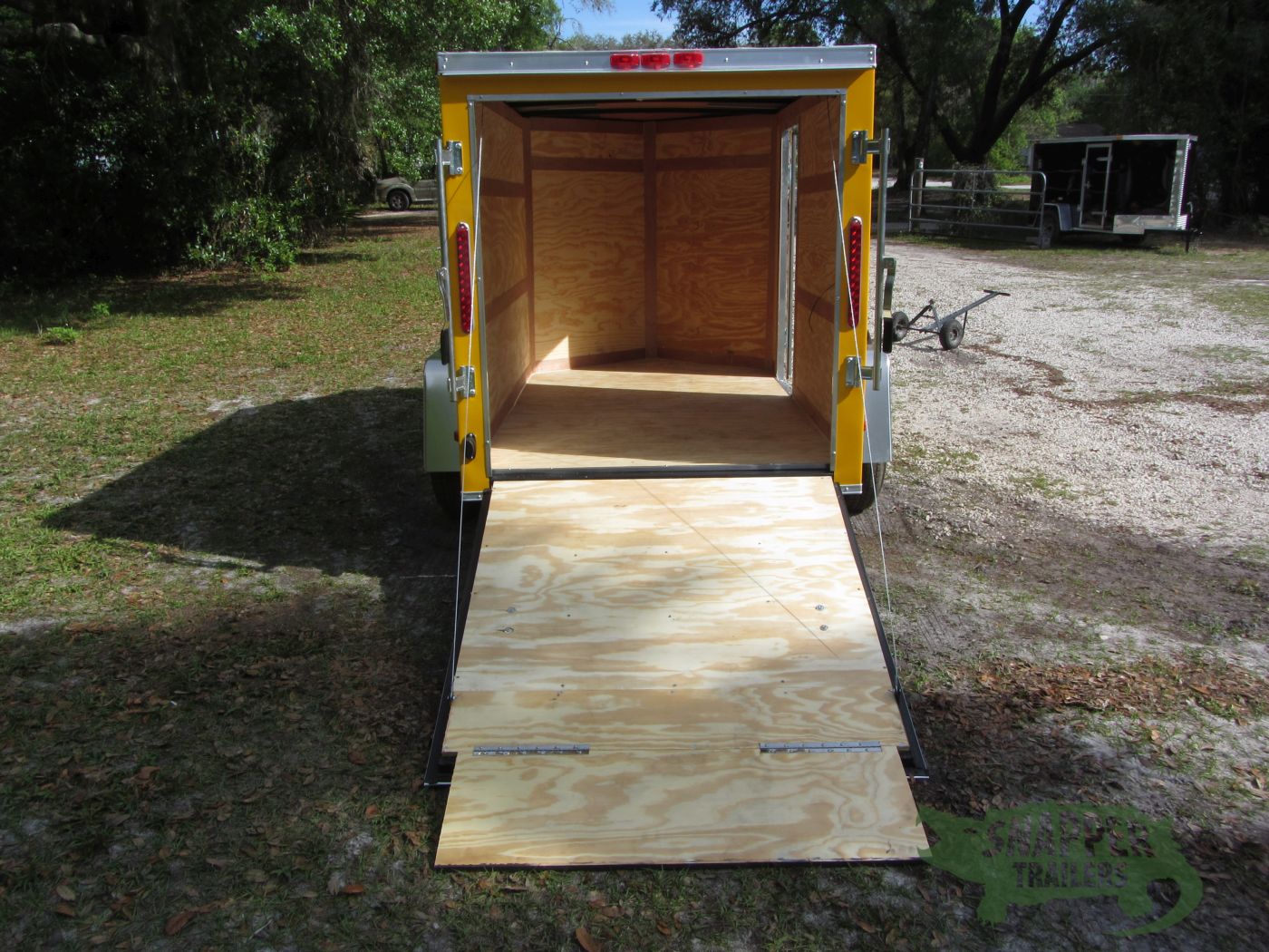 South Georgia Cargo 5x8 SA Trailer - Yellow, Ramp, Side Door - Image 6