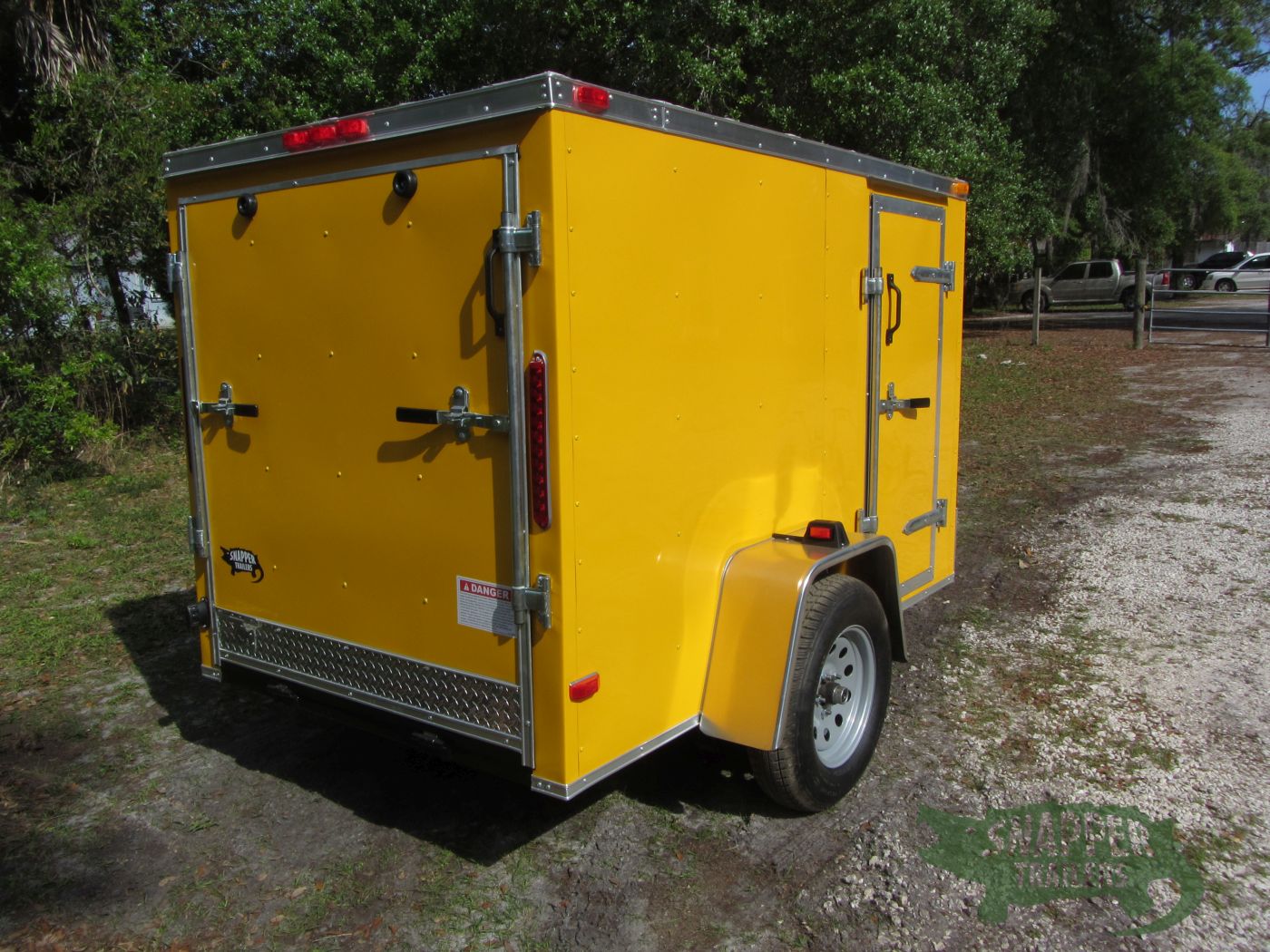 South Georgia Cargo 5x8 SA Trailer - Yellow, Ramp, Side Door - Image 9