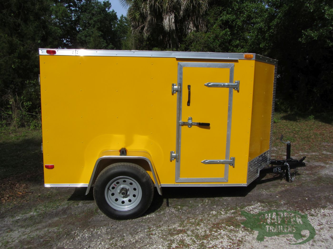 South Georgia Cargo 5x8 SA Trailer - Yellow, Ramp, Side Door