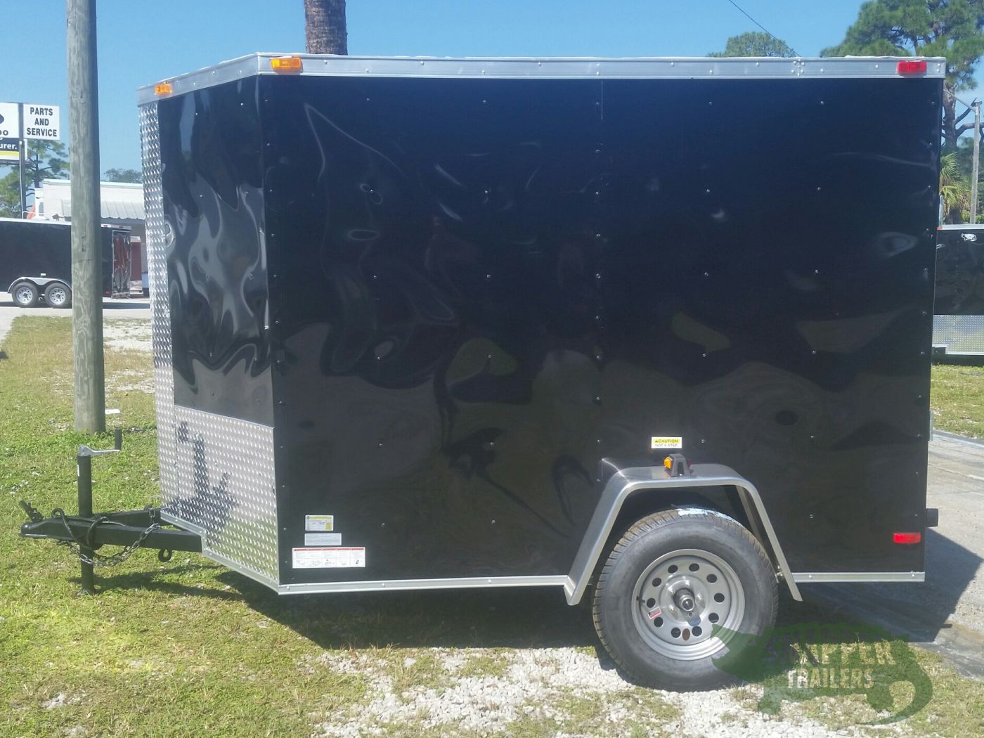 South Georgia Cargo 6x8 SA Trailer - Black, Ramp, Side Door - Image 3