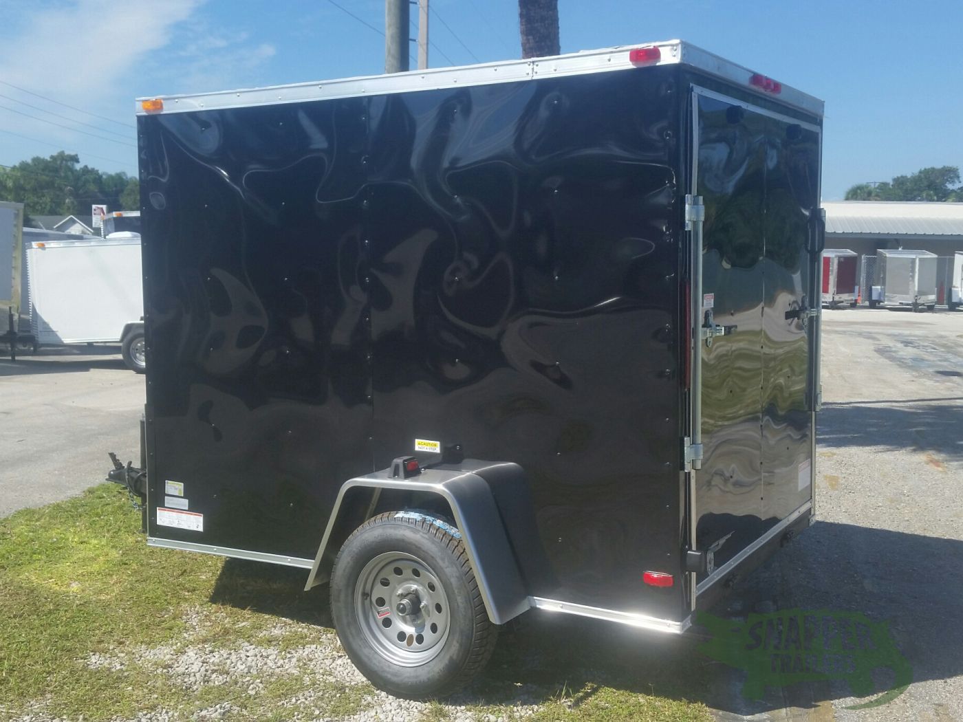 South Georgia Cargo 6x8 SA Trailer - Black, Ramp, Side Door - Image 5