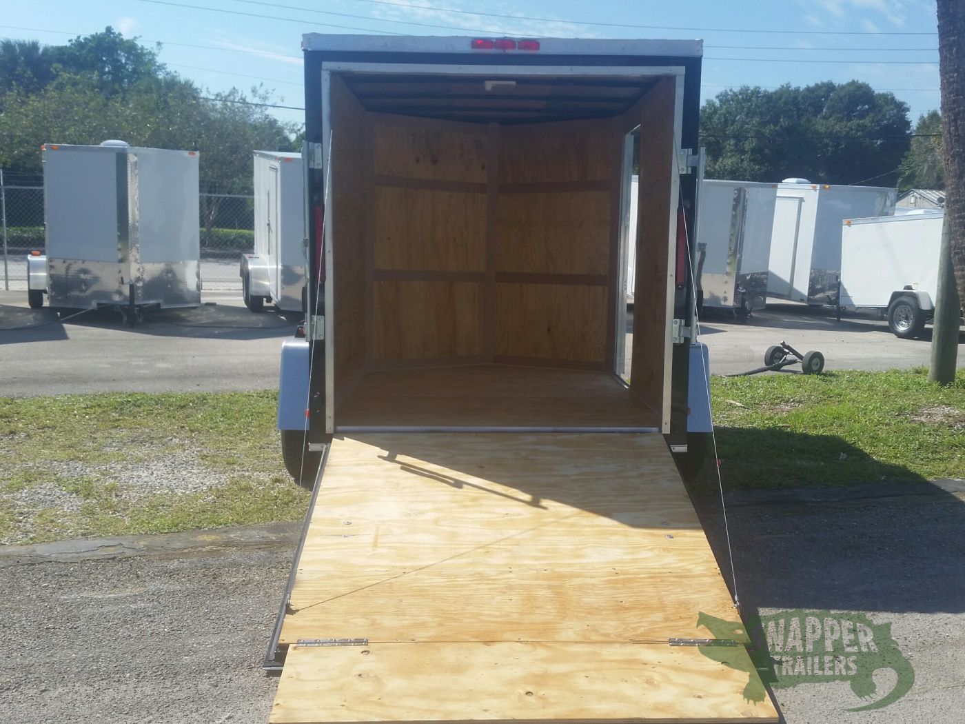 South Georgia Cargo 6x8 SA Trailer - Black, Ramp, Side Door - Image 6
