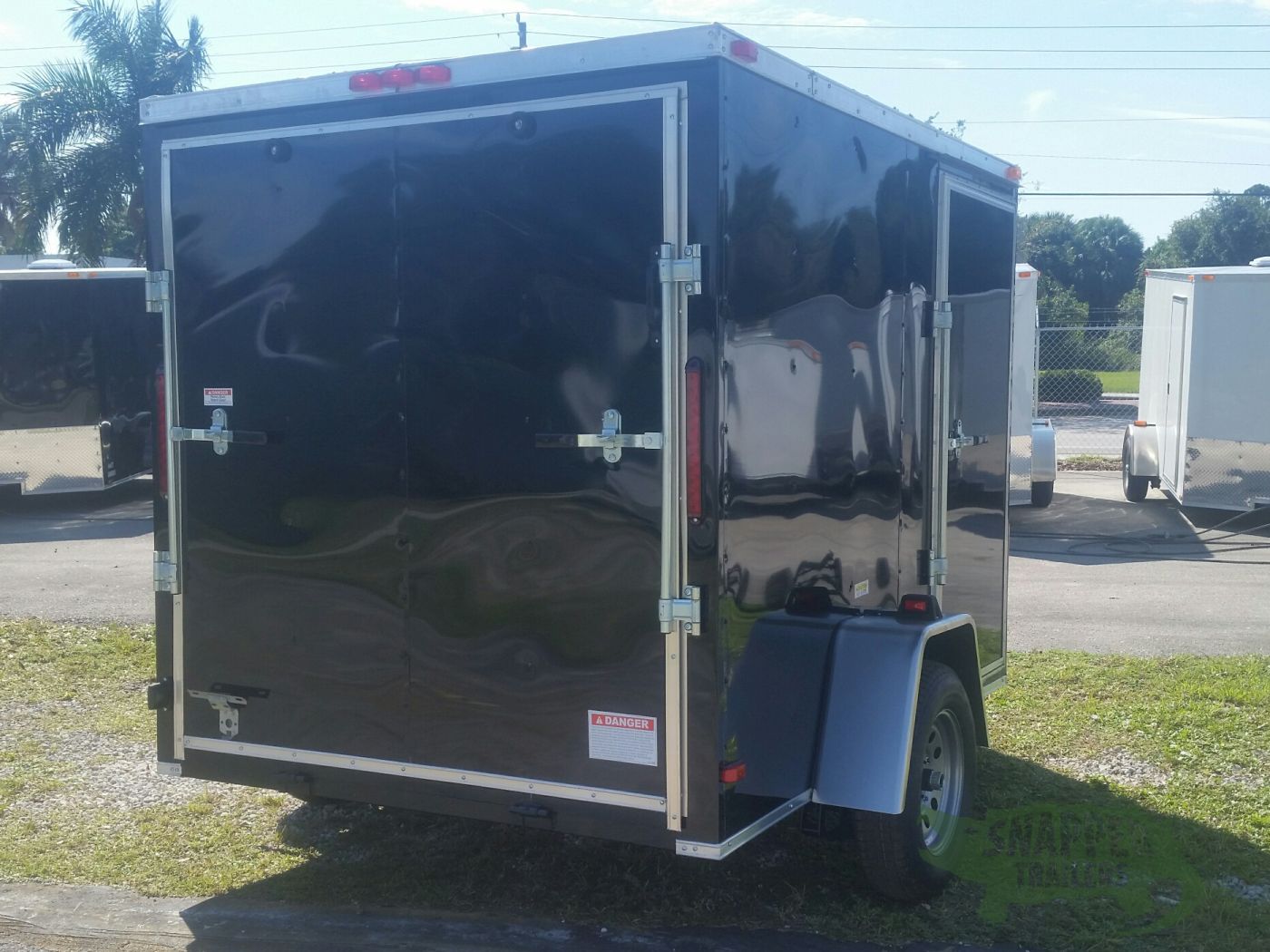 South Georgia Cargo 6x8 SA Trailer - Black, Ramp, Side Door - Image 9