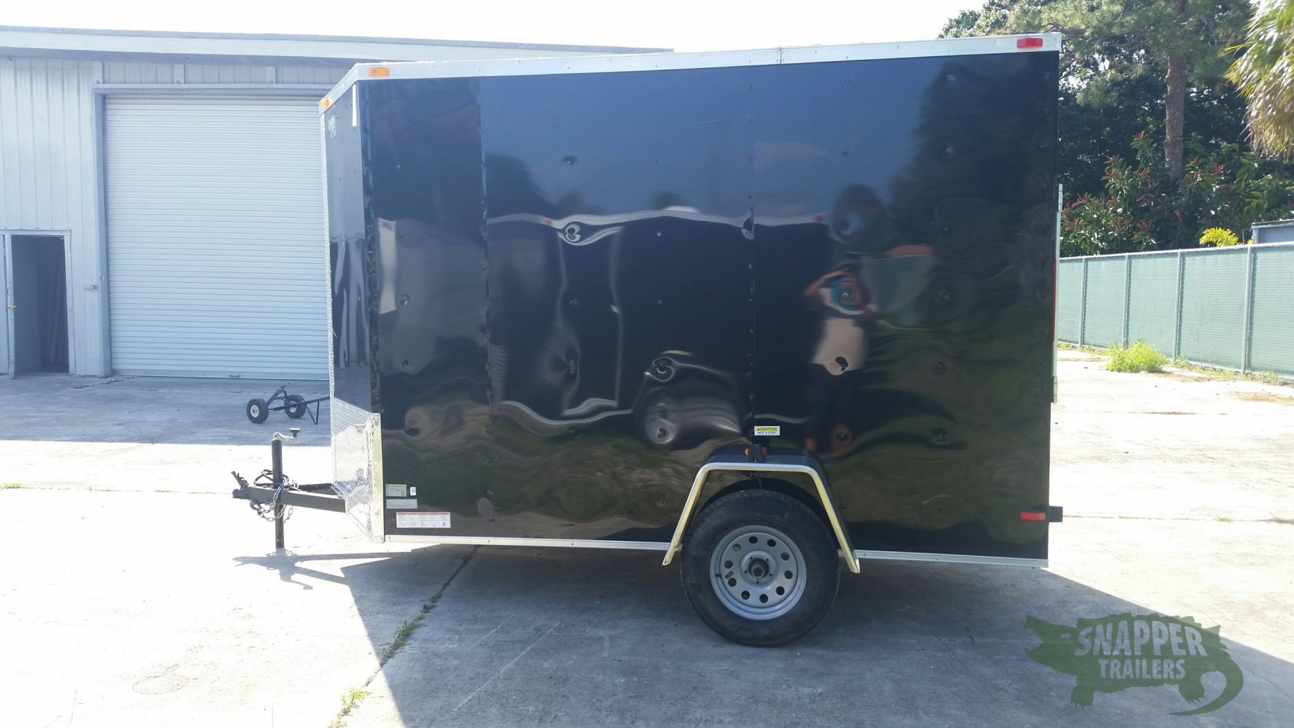 South Georgia Cargo 6x10 SA Trailer - Black, Ramp, Side Door, Extra Height - Image 3