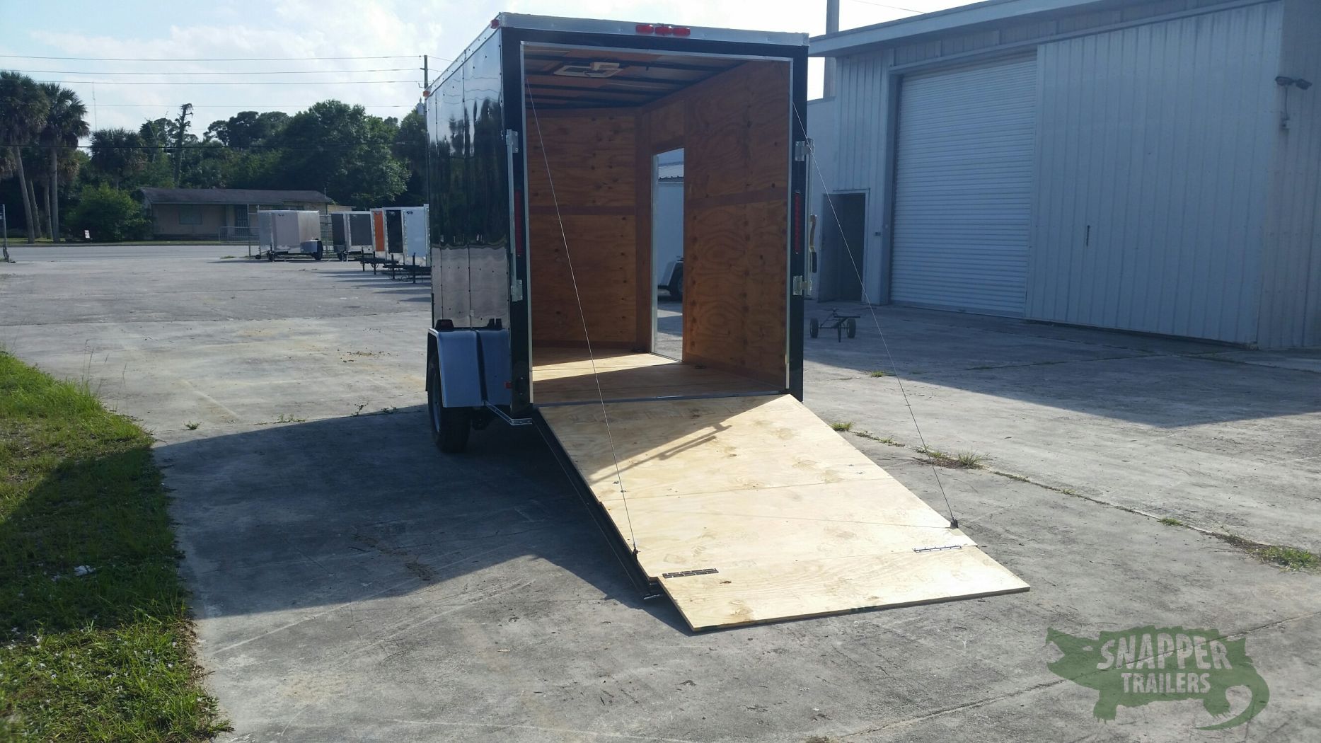 South Georgia Cargo 6x10 SA Trailer - Black, Ramp, Side Door, Extra Height - Image 4