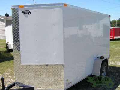South Georgia Cargo 6x10 SA Trailer - White, Double Doors, Side Door - Image 2