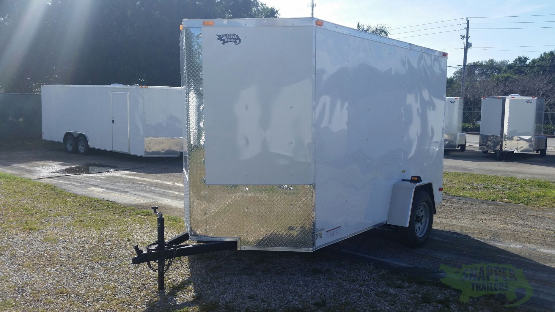 South Georgia Cargo 6x10 SA Trailer - White, Ramp, Side Door, Extra Height - Image 2