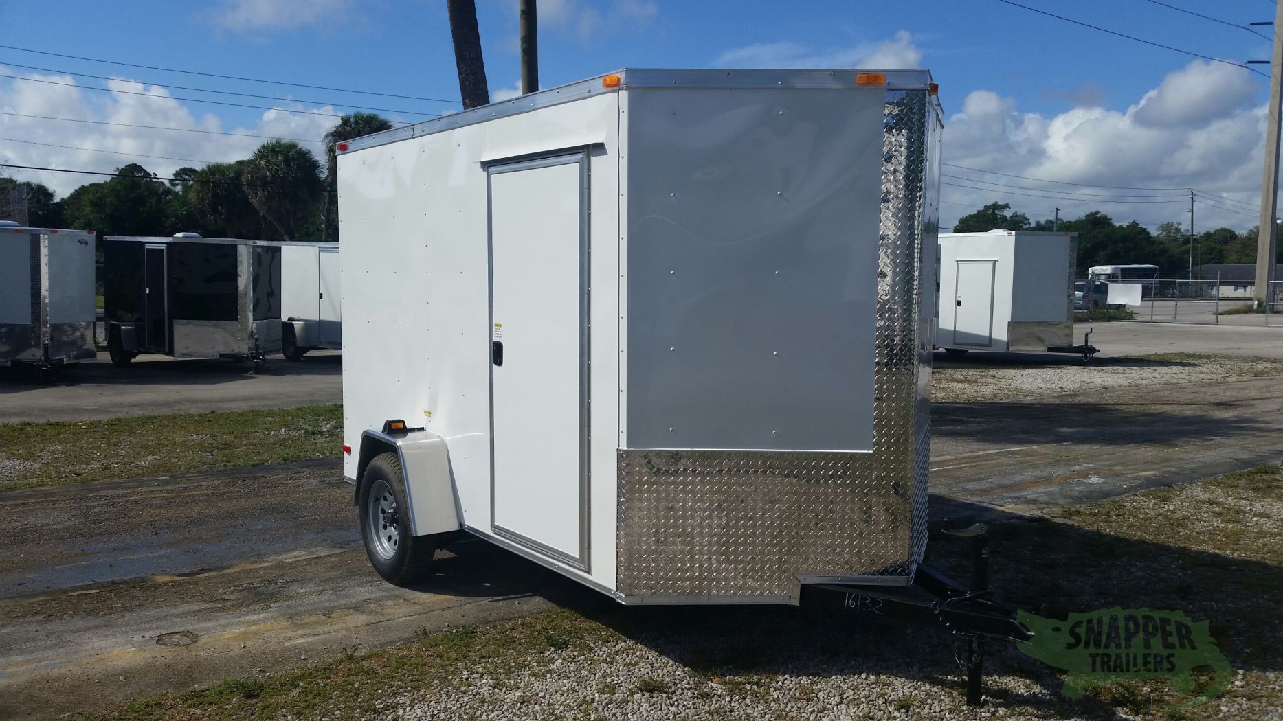 South Georgia Cargo 6x10 SA Trailer - White, Ramp, Side Door, Extra Height - Image 12