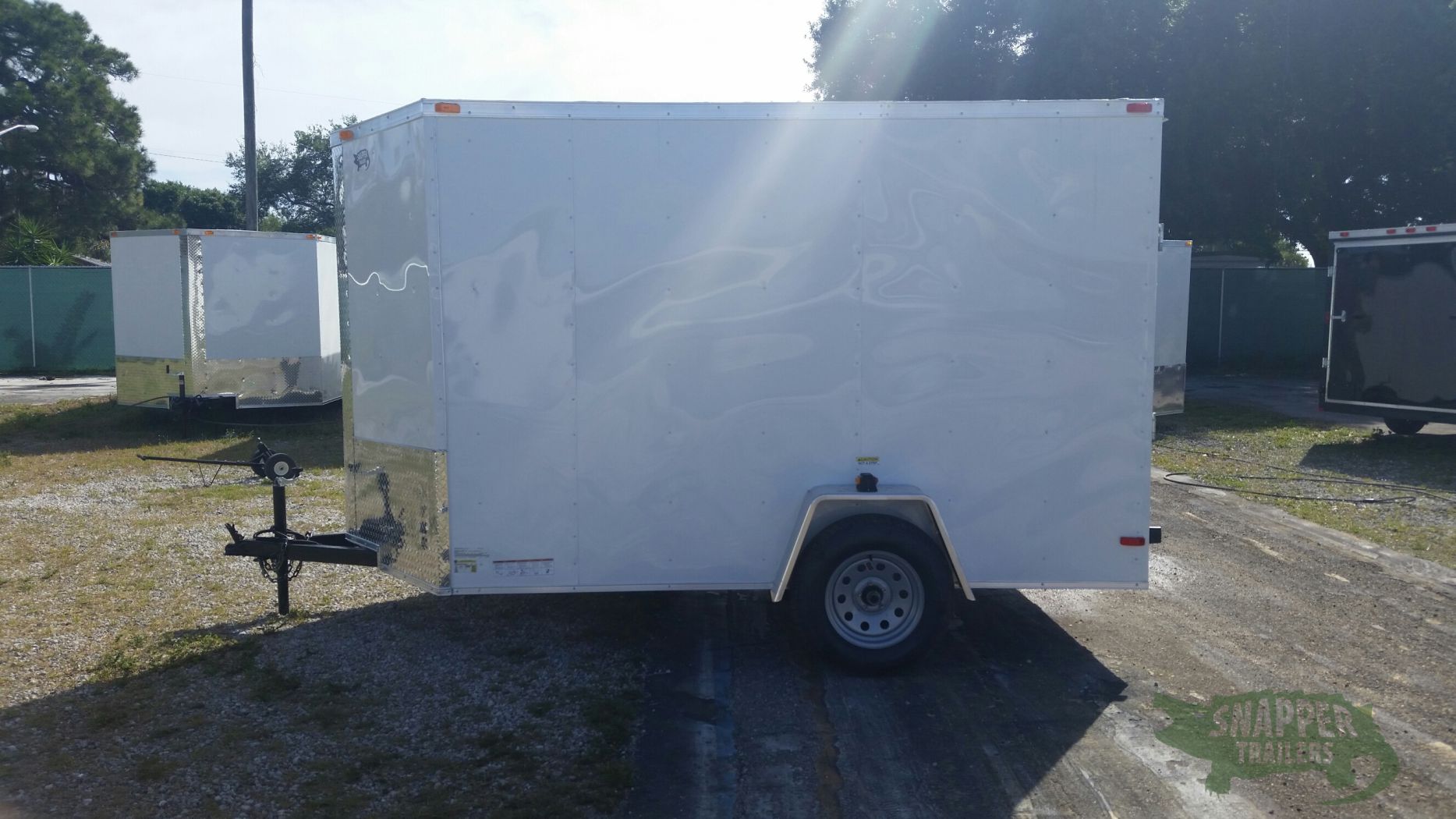South Georgia Cargo 6x10 SA Trailer - White, Ramp, Side Door, Extra Height - Image 3