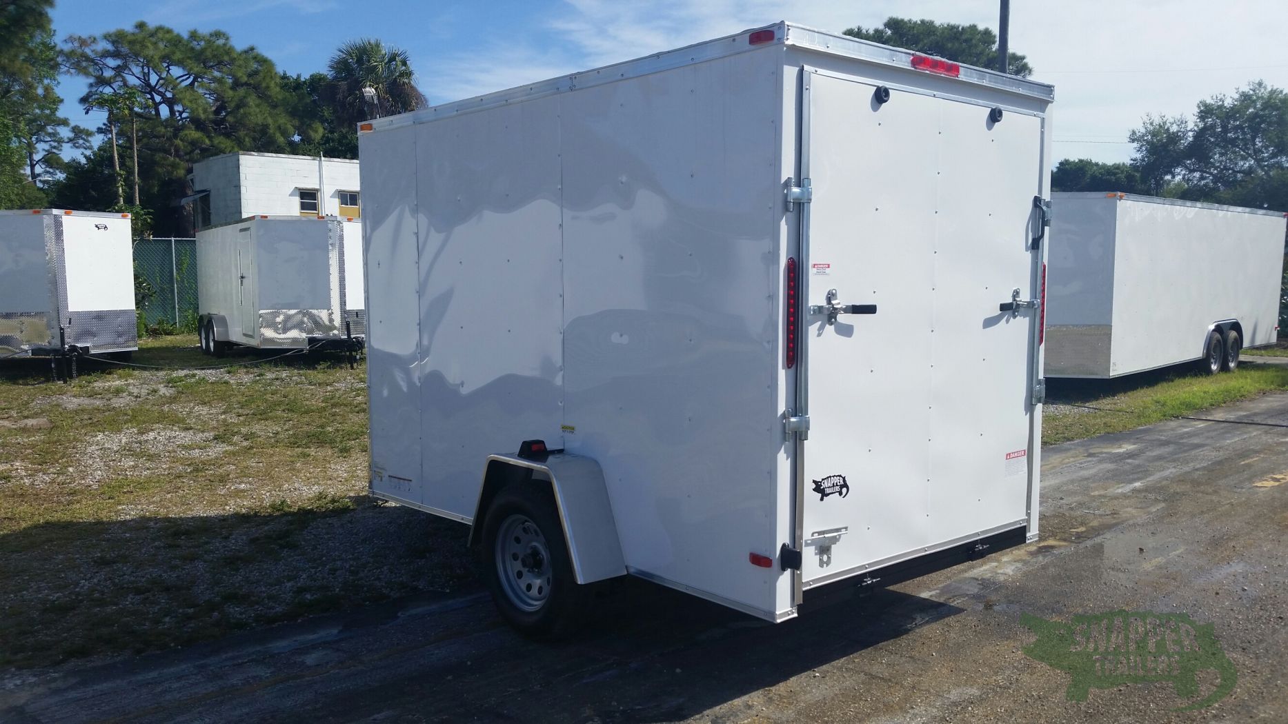South Georgia Cargo 6x10 SA Trailer - White, Ramp, Side Door, Extra Height - Image 5