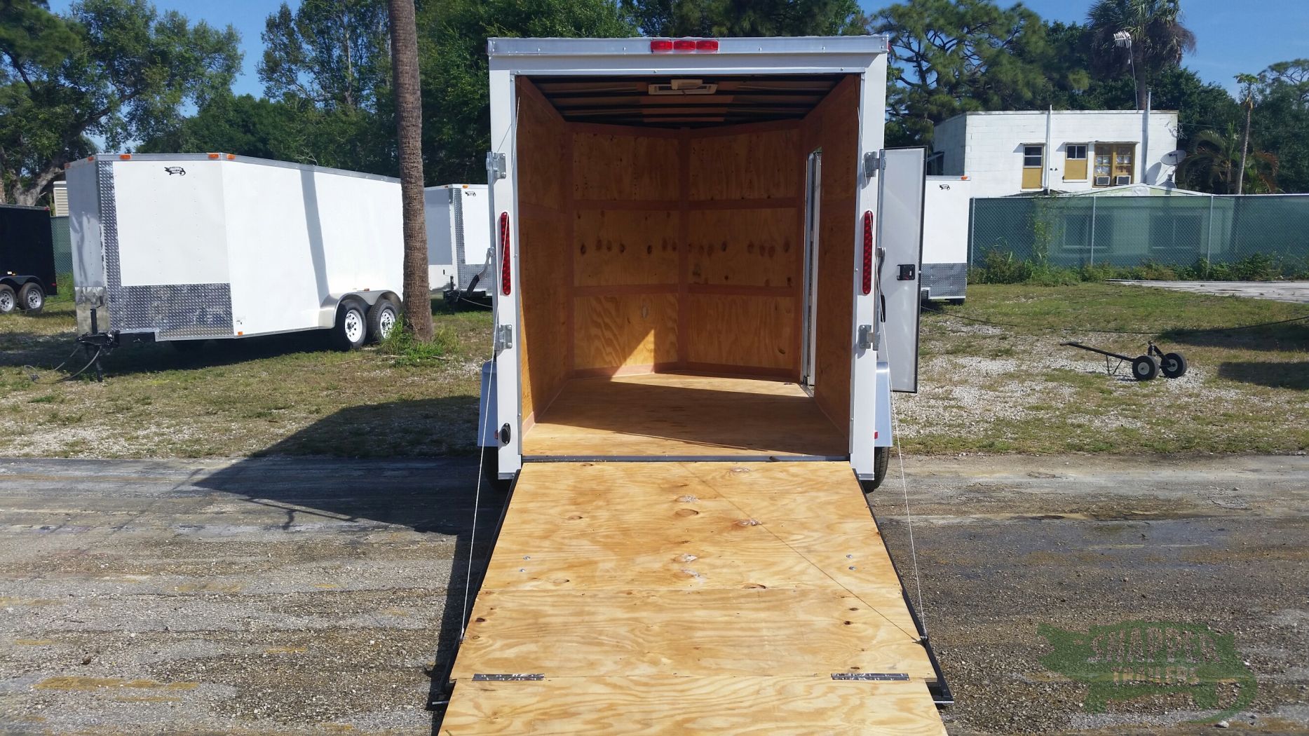 South Georgia Cargo 6x10 SA Trailer - White, Ramp, Side Door, Extra Height - Image 6