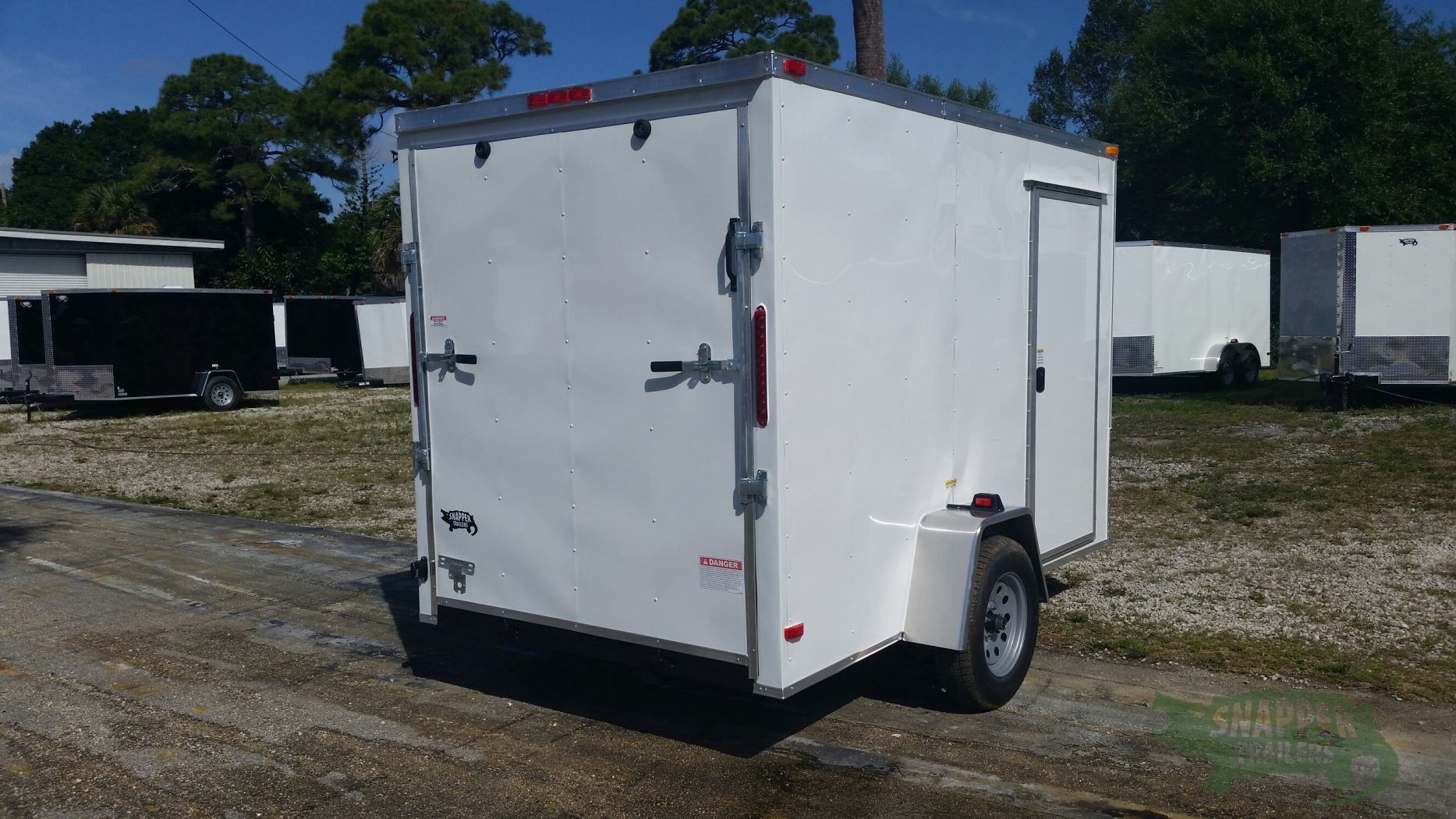 South Georgia Cargo 6x10 SA Trailer - White, Ramp, Side Door, Extra Height - Image 9