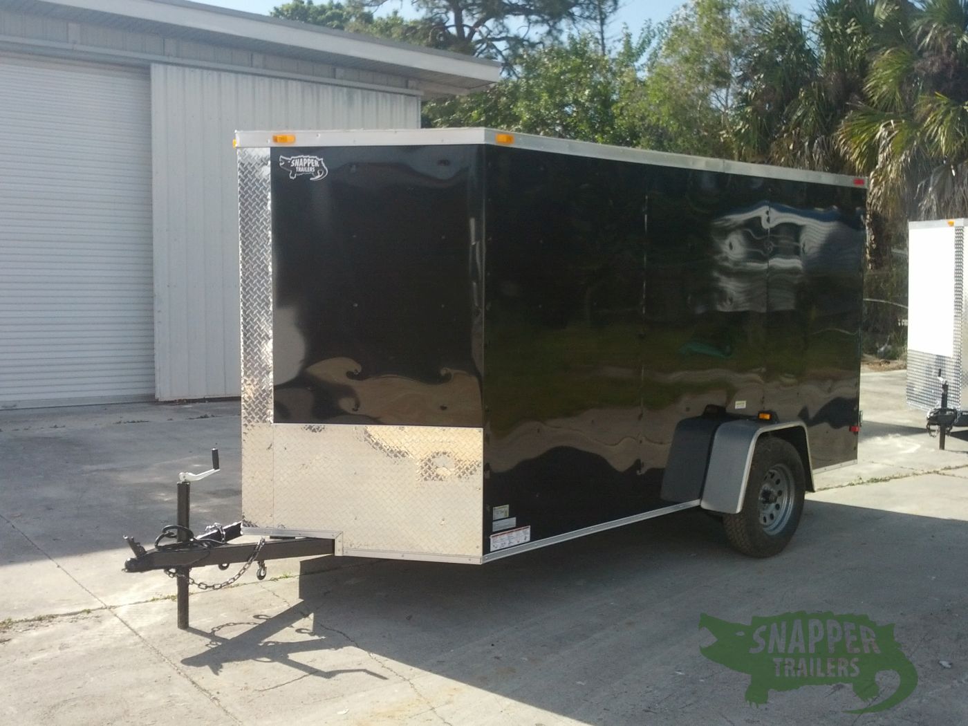 South Georgia Cargo 6x12 SA Trailer - Black, Double Doors, Side Door - Image 2