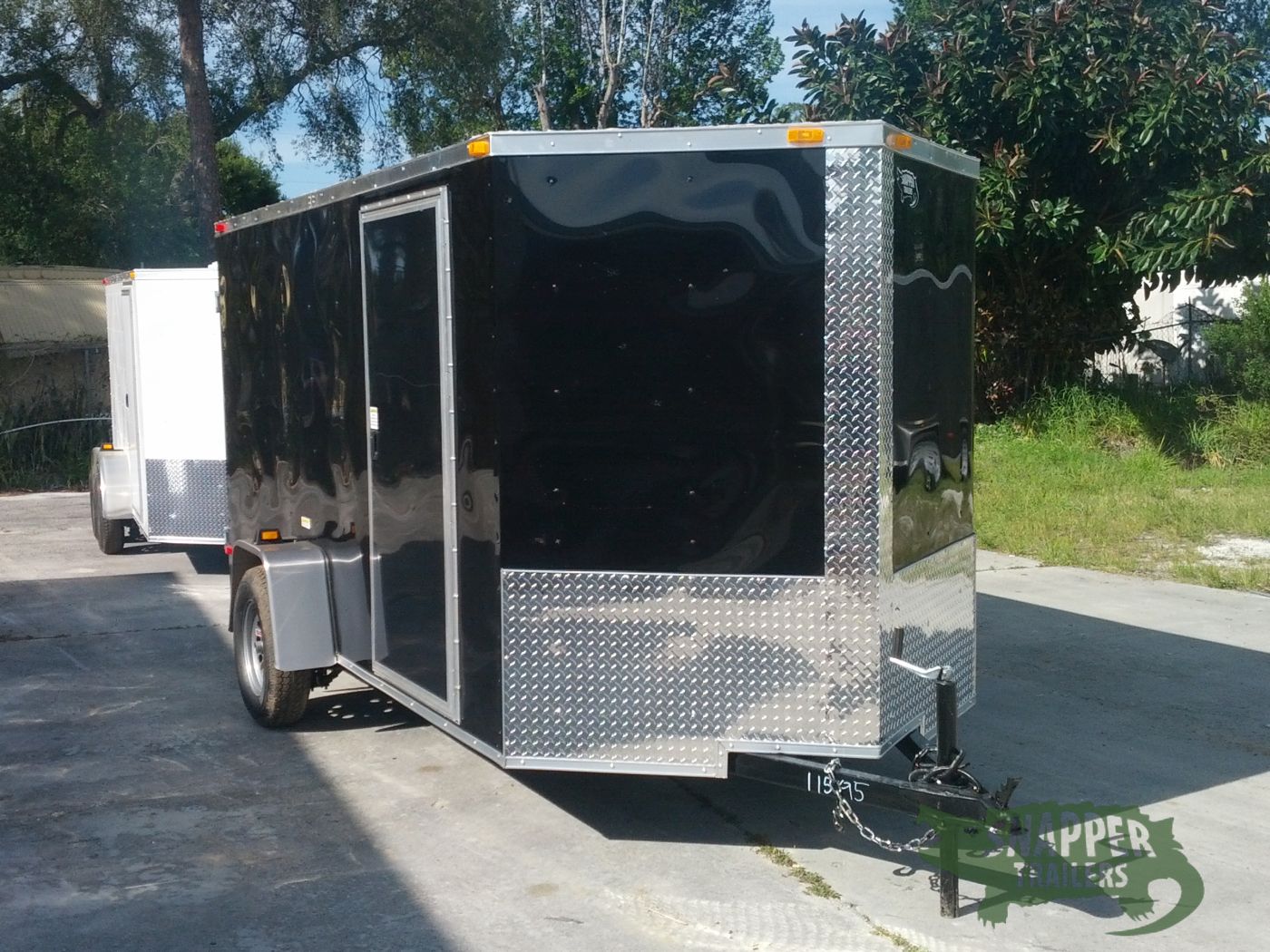 South Georgia Cargo 6x12 SA Trailer - Black, Double Doors, Side Door - Image 12