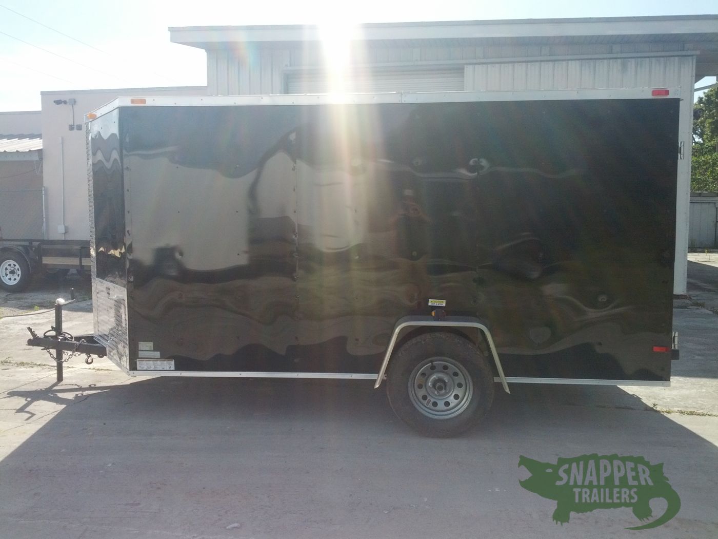 South Georgia Cargo 6x12 SA Trailer - Black, Double Doors, Side Door - Image 3