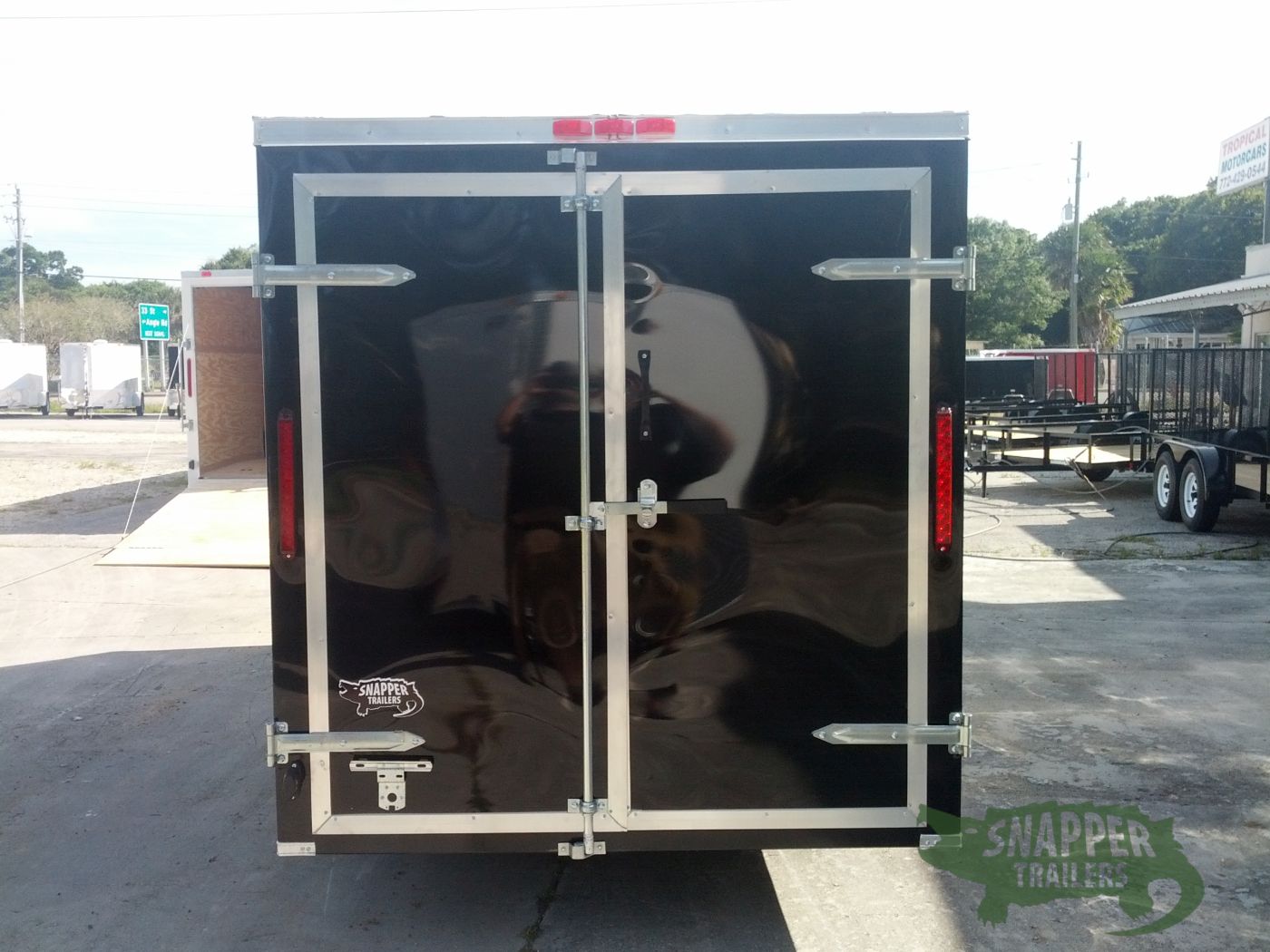 South Georgia Cargo 6x12 SA Trailer - Black, Double Doors, Side Door - Image 7
