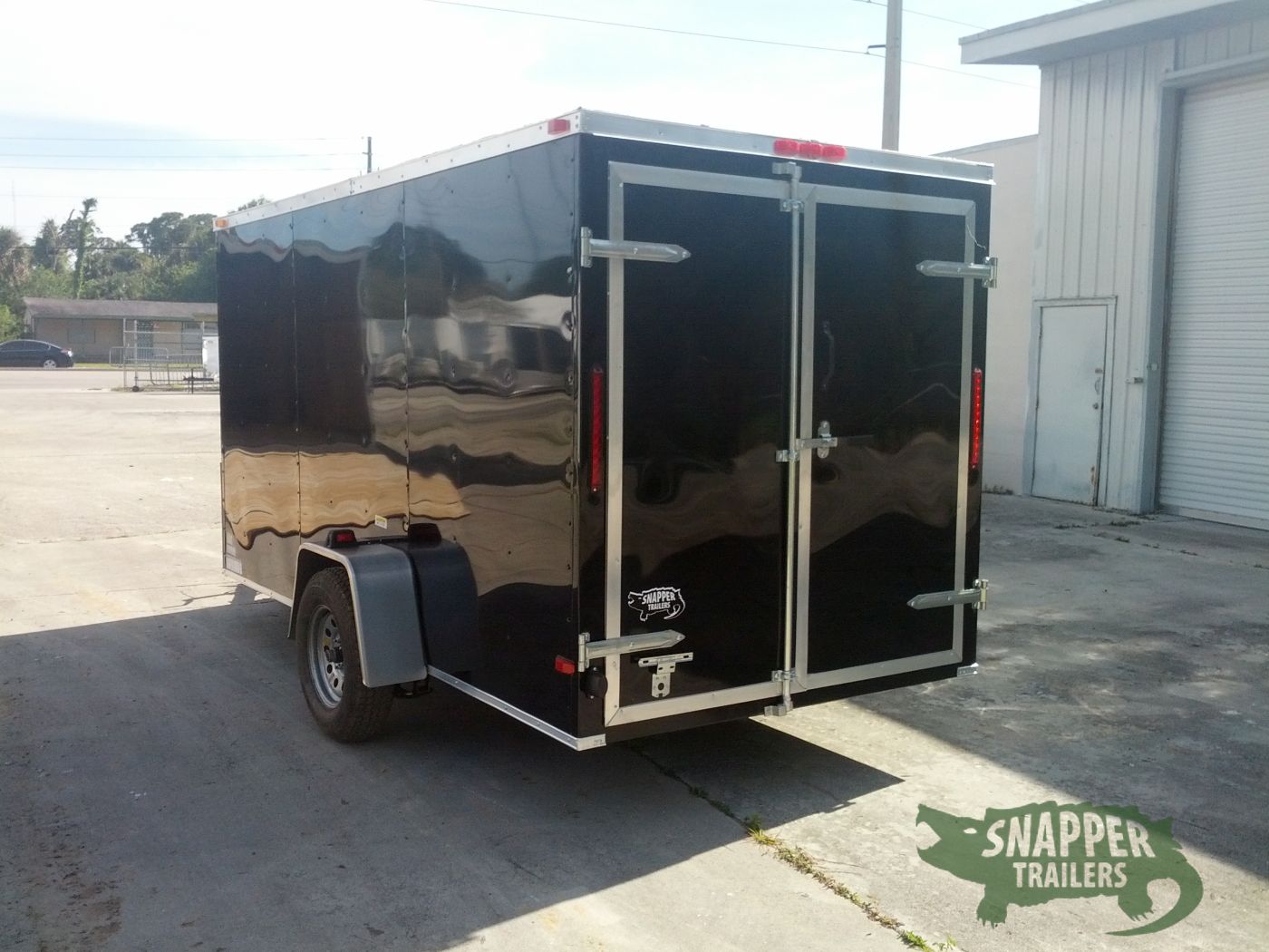 South Georgia Cargo 6x12 SA Trailer - Black, Double Doors, Side Door - Image 5