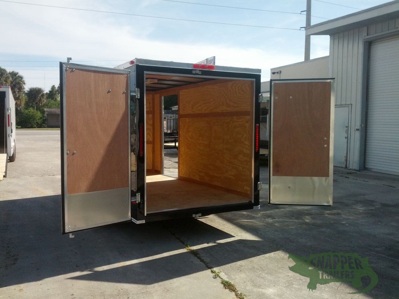 South Georgia Cargo 6x12 SA Trailer - Black, Double Doors, Side Door - Image 4