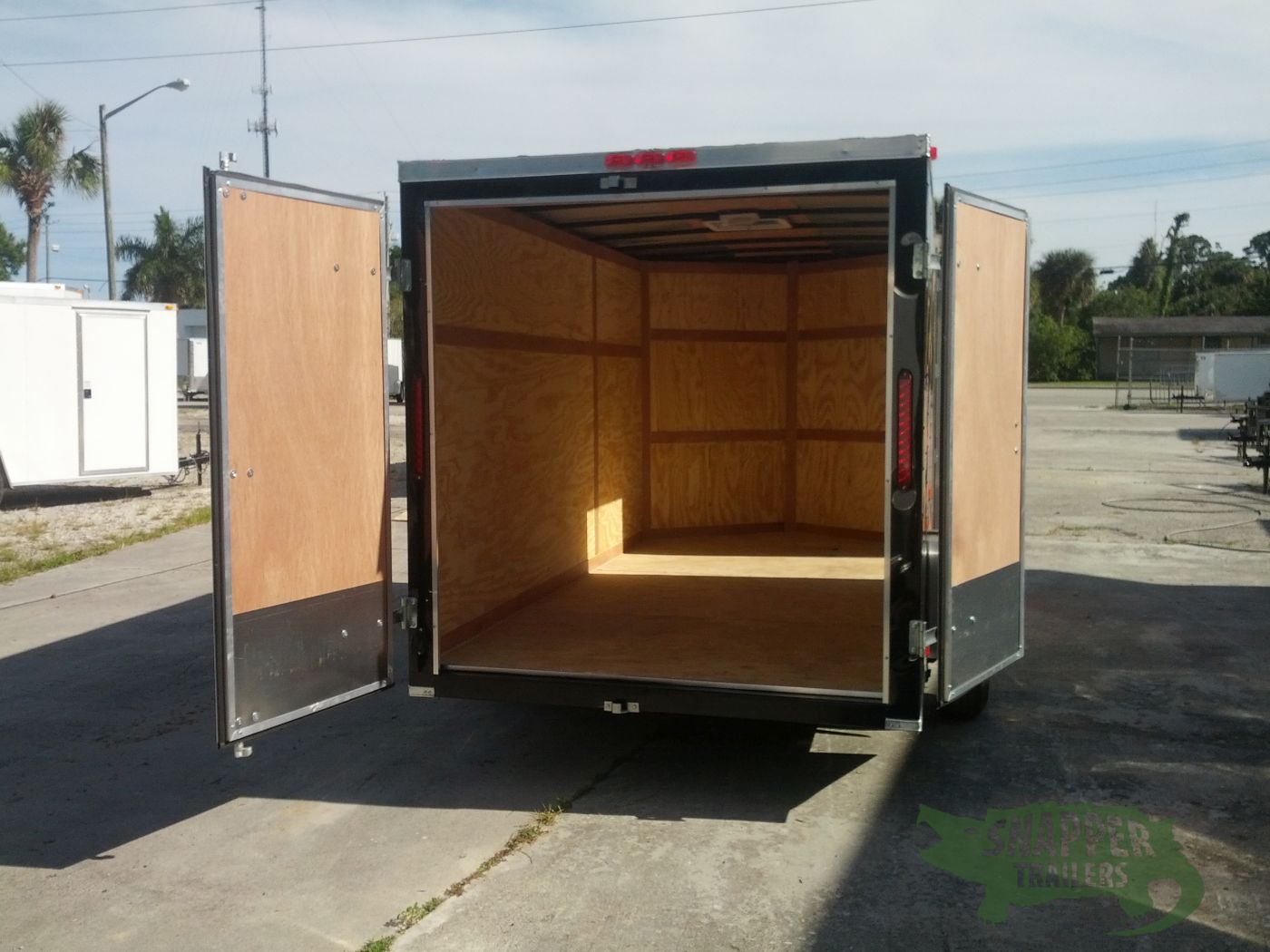 South Georgia Cargo 6x12 SA Trailer - Black, Double Doors, Side Door - Image 6