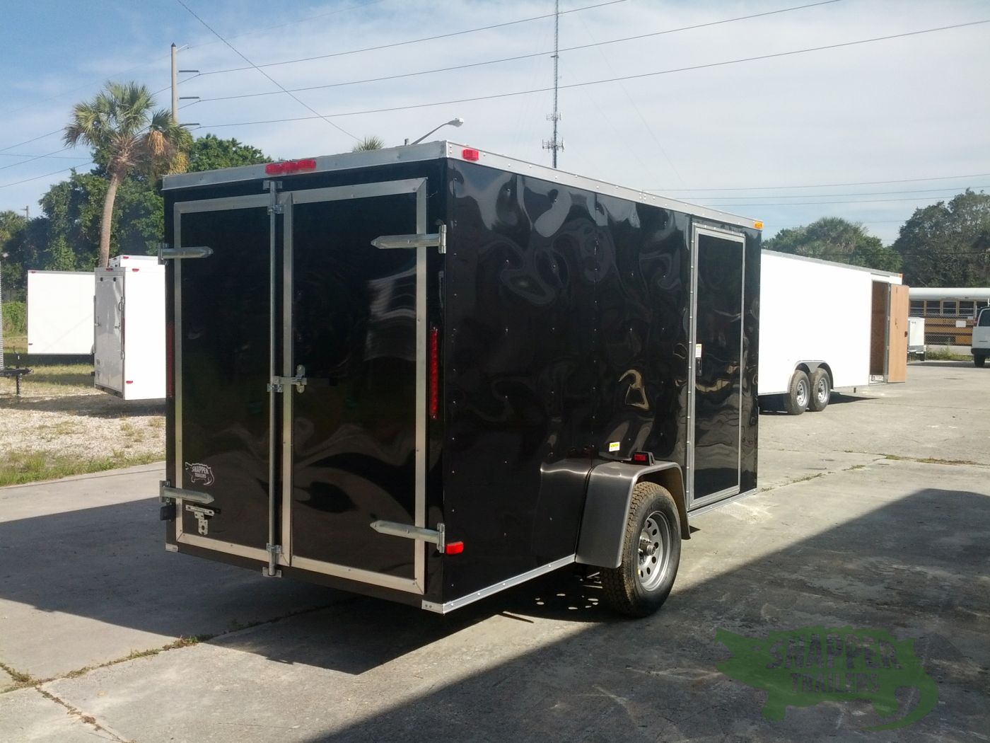 South Georgia Cargo 6x12 SA Trailer - Black, Double Doors, Side Door - Image 9