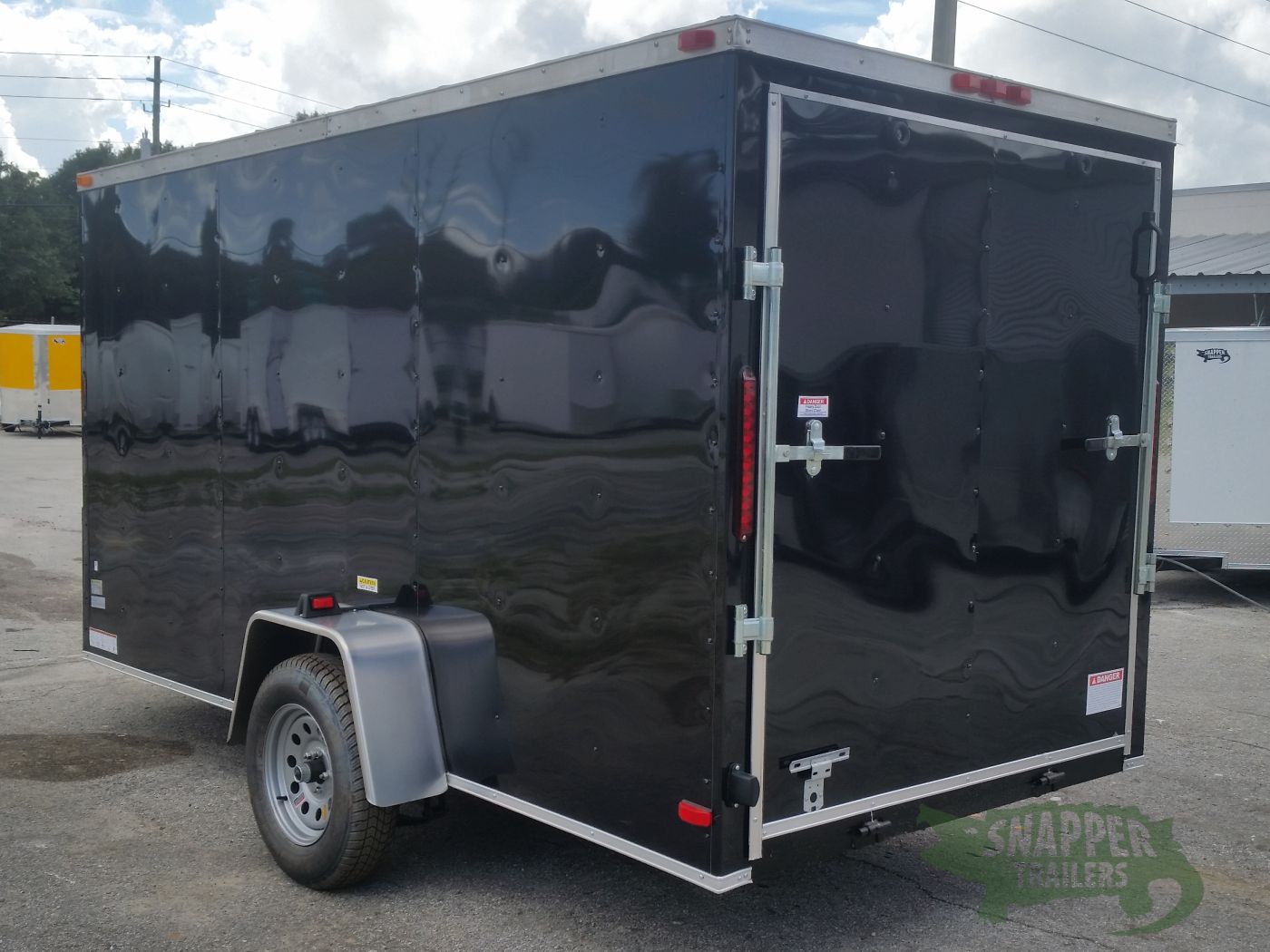 South Georgia Cargo 6x12 SA Trailer - Black, Ramp, Side Door - Image 3