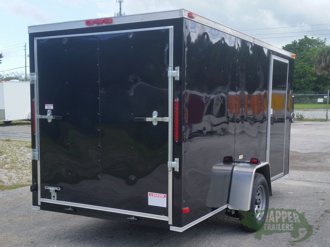 South Georgia Cargo 6x12 SA Trailer - Black, Ramp, Side Door - Image 13