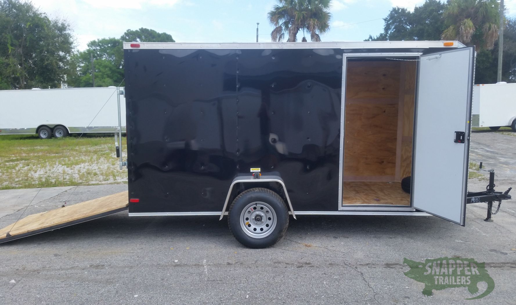 South Georgia Cargo 6x12 SA Trailer - Black, Ramp, Side Door - Image 10