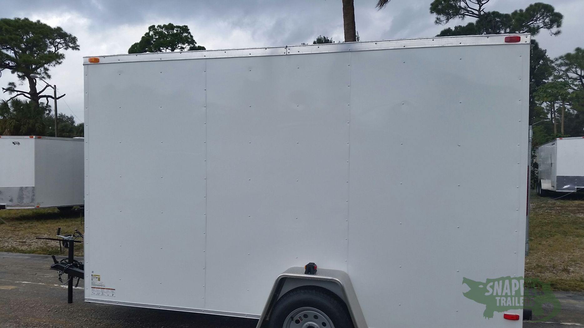 South Georgia Cargo 6x12 SA Trailer - White, Ramp, Side Door, Extra Height - Image 3