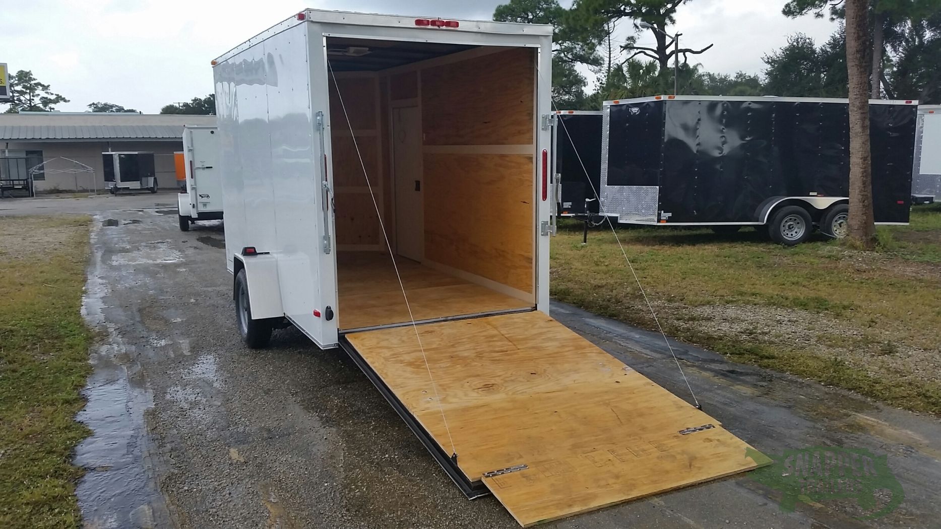 South Georgia Cargo 6x12 SA Trailer - White, Ramp, Side Door, Extra Height - Image 4