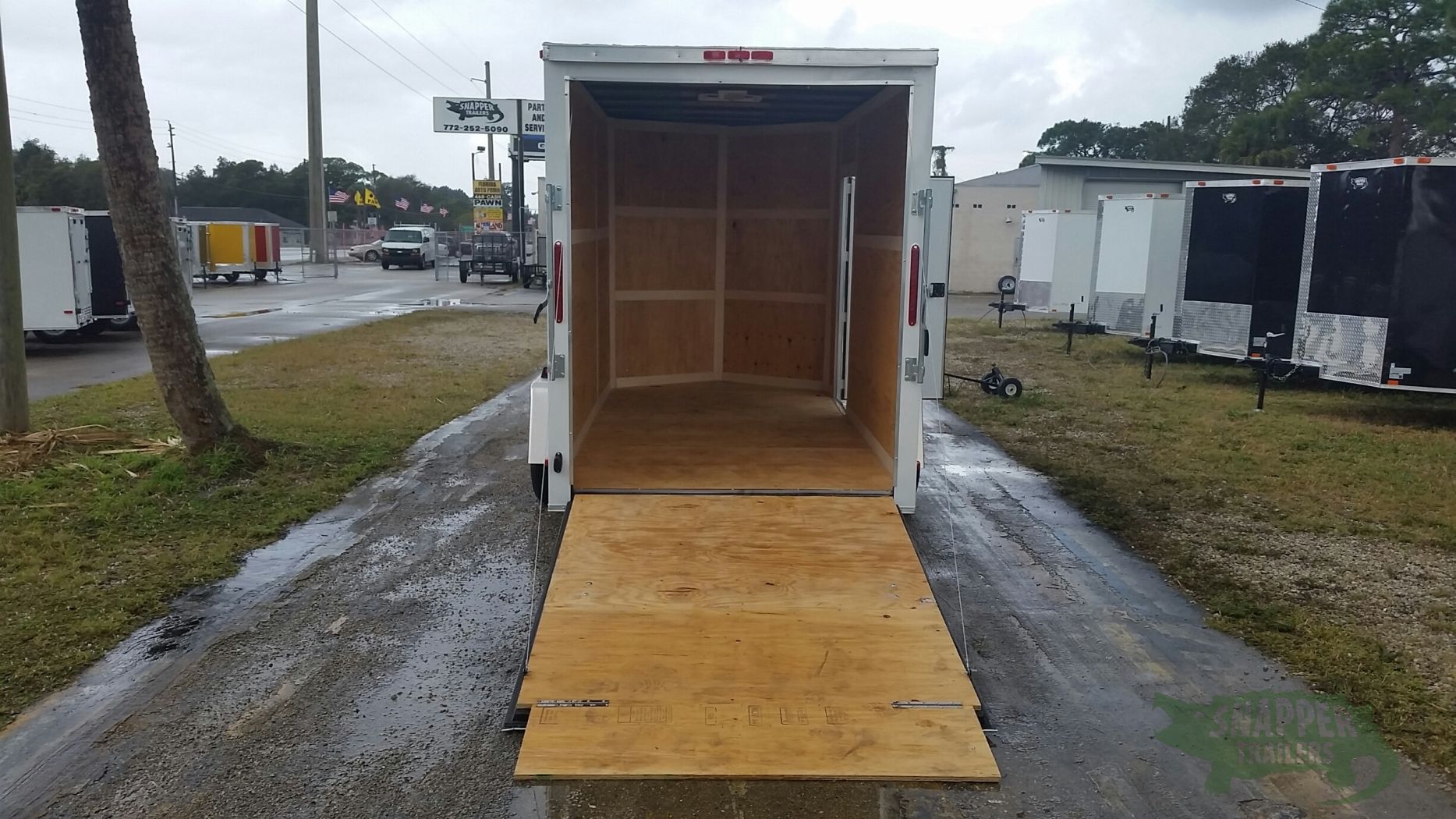 South Georgia Cargo 6x12 SA Trailer - White, Ramp, Side Door, Extra Height - Image 6