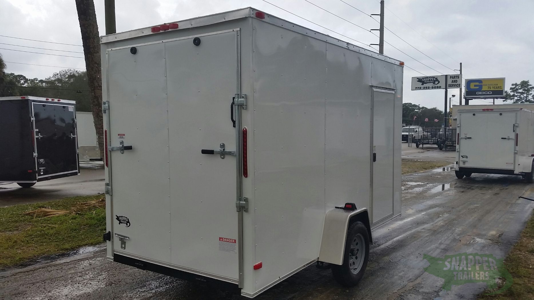 South Georgia Cargo 6x12 SA Trailer - White, Ramp, Side Door, Extra Height - Image 9