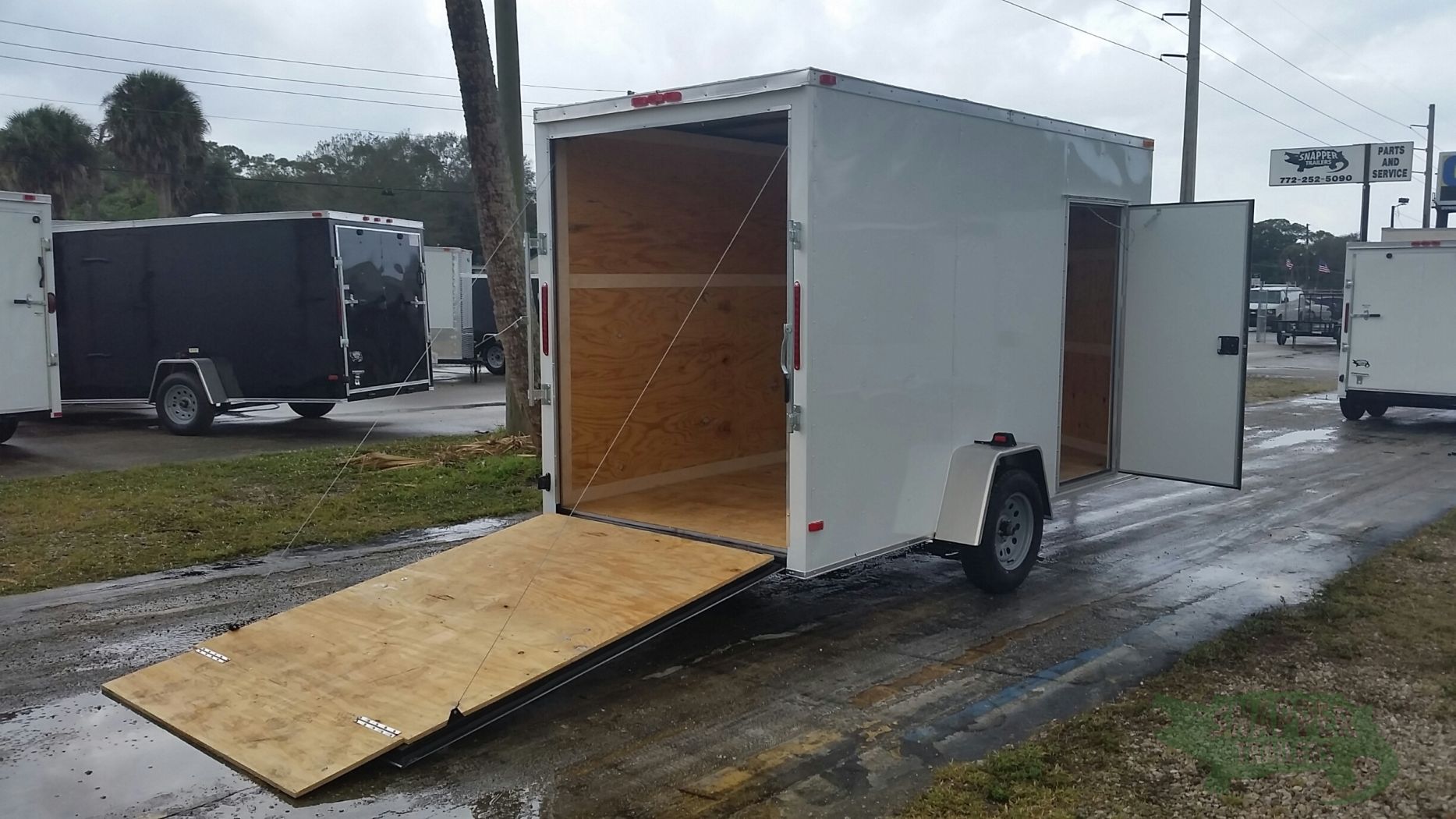 South Georgia Cargo 6x12 SA Trailer - White, Ramp, Side Door, Extra Height - Image 8