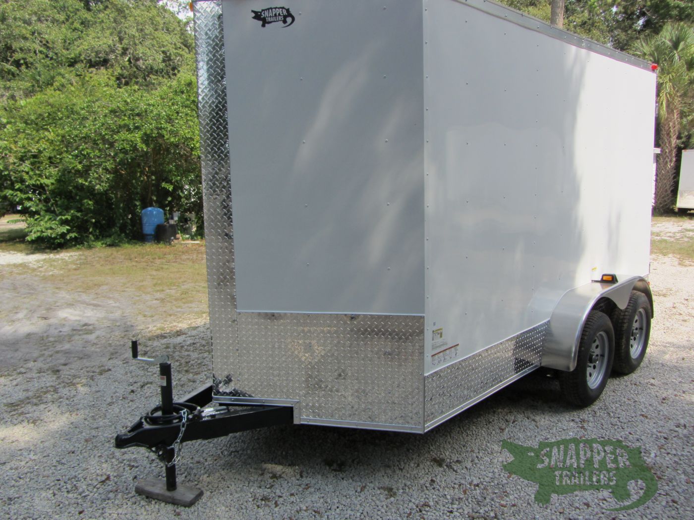 South Georgia Cargo 6x12 TA Trailer - White, Double Doors, Side Door, Extra Height, ATP Sides and Rear - Image 2