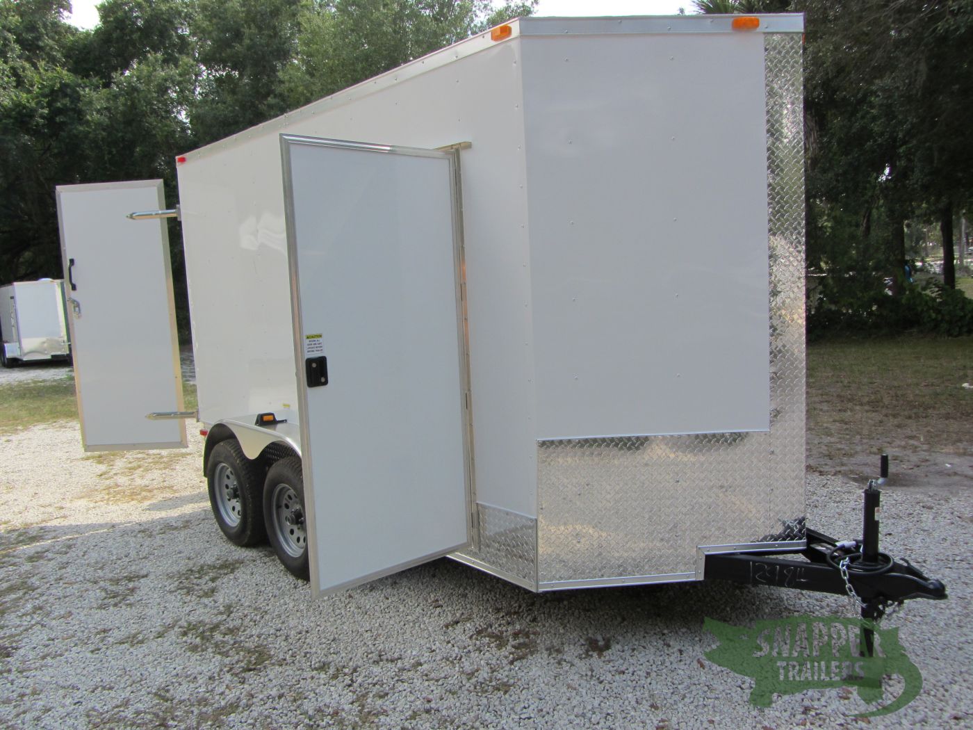 South Georgia Cargo 6x12 TA Trailer - White, Double Doors, Side Door, Extra Height, ATP Sides and Rear - Image 13