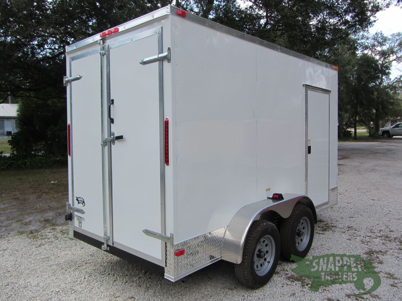South Georgia Cargo 6x12 TA Trailer - White, Double Doors, Side Door, Extra Height, ATP Sides and Rear - Image 10