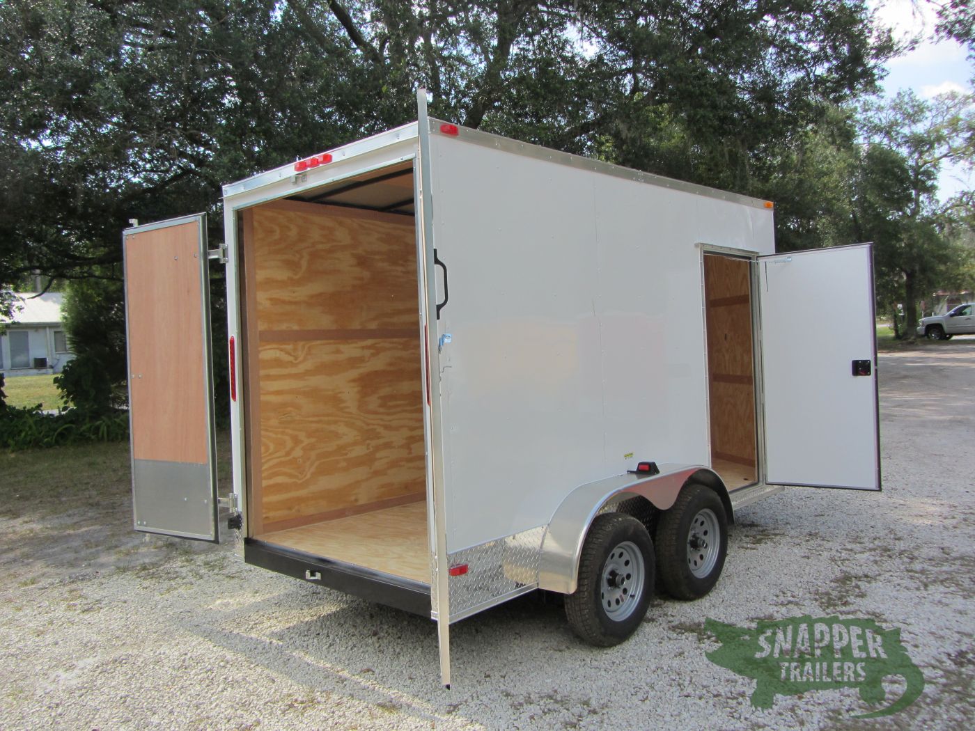 South Georgia Cargo 6x12 TA Trailer - White, Double Doors, Side Door, Extra Height, ATP Sides and Rear - Image 9