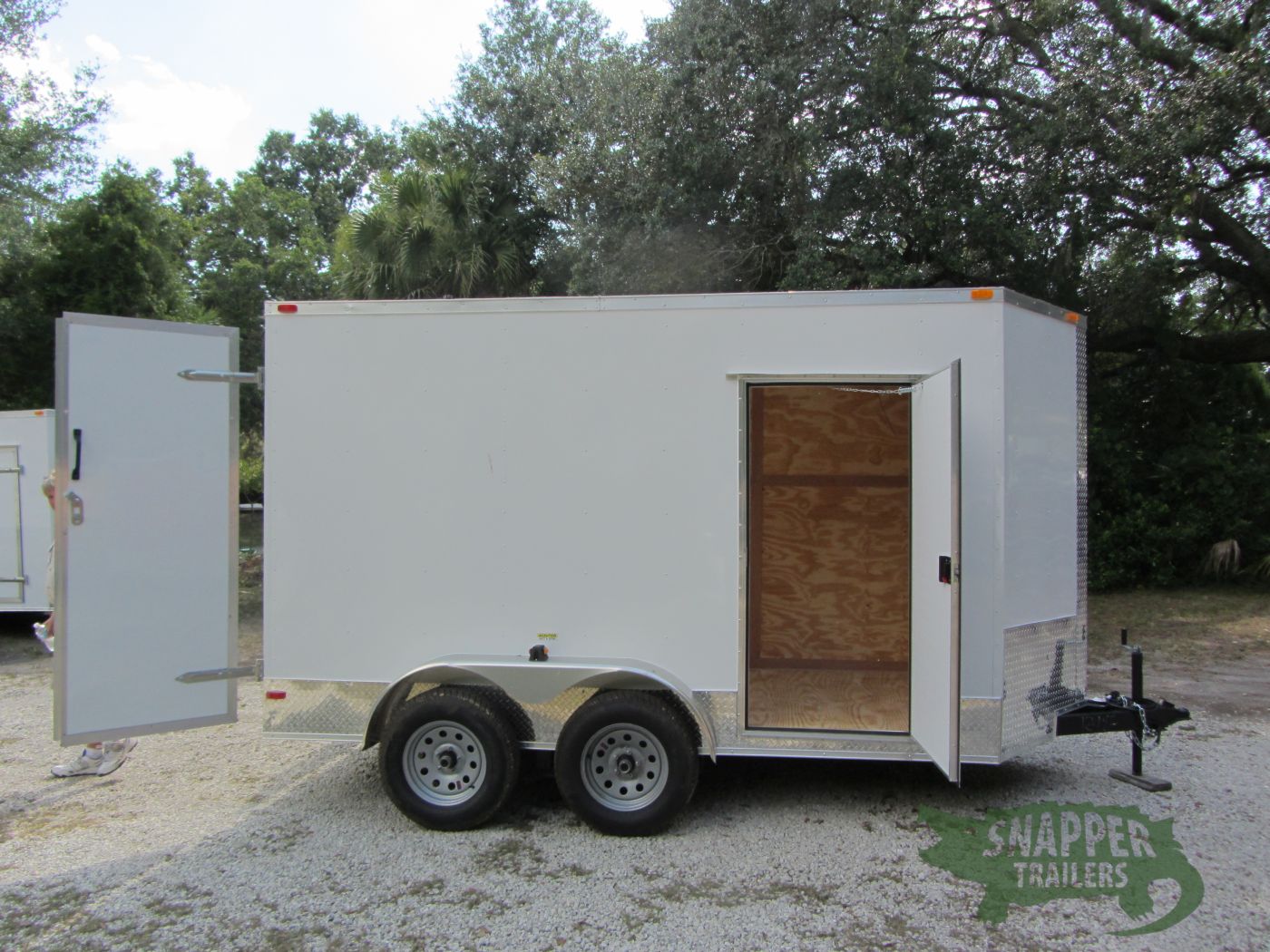 South Georgia Cargo 6x12 TA Trailer - White, Double Doors, Side Door, Extra Height, ATP Sides and Rear - Image 11