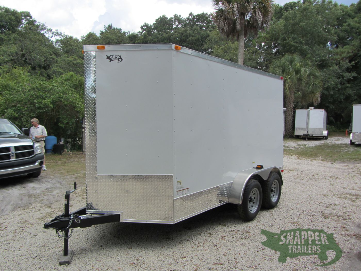 South Georgia Cargo 6x12 TA Trailer - White, Ramp, Side Door, Extra Height, ATP on Sides and Rear - Image 2