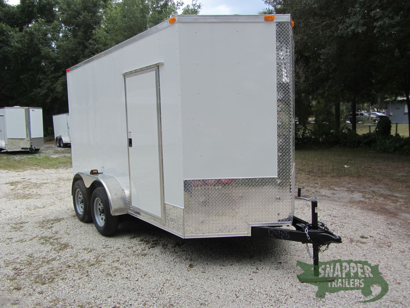 South Georgia Cargo 6x12 TA Trailer - White, Ramp, Side Door, Extra Height, ATP on Sides and Rear - Image 12