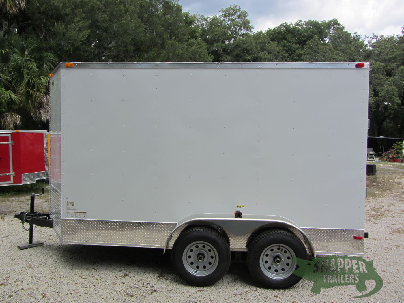 South Georgia Cargo 6x12 TA Trailer - White, Ramp, Side Door, Extra Height, ATP on Sides and Rear - Image 3