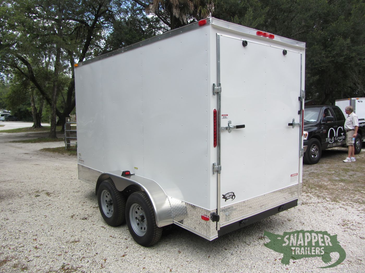 South Georgia Cargo 6x12 TA Trailer - White, Ramp, Side Door, Extra Height, ATP on Sides and Rear - Image 5