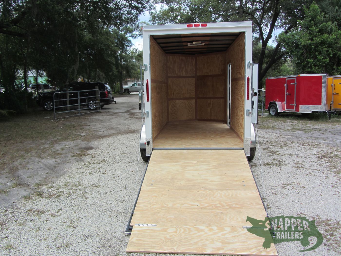 South Georgia Cargo 6x12 TA Trailer - White, Ramp, Side Door, Extra Height, ATP on Sides and Rear - Image 6