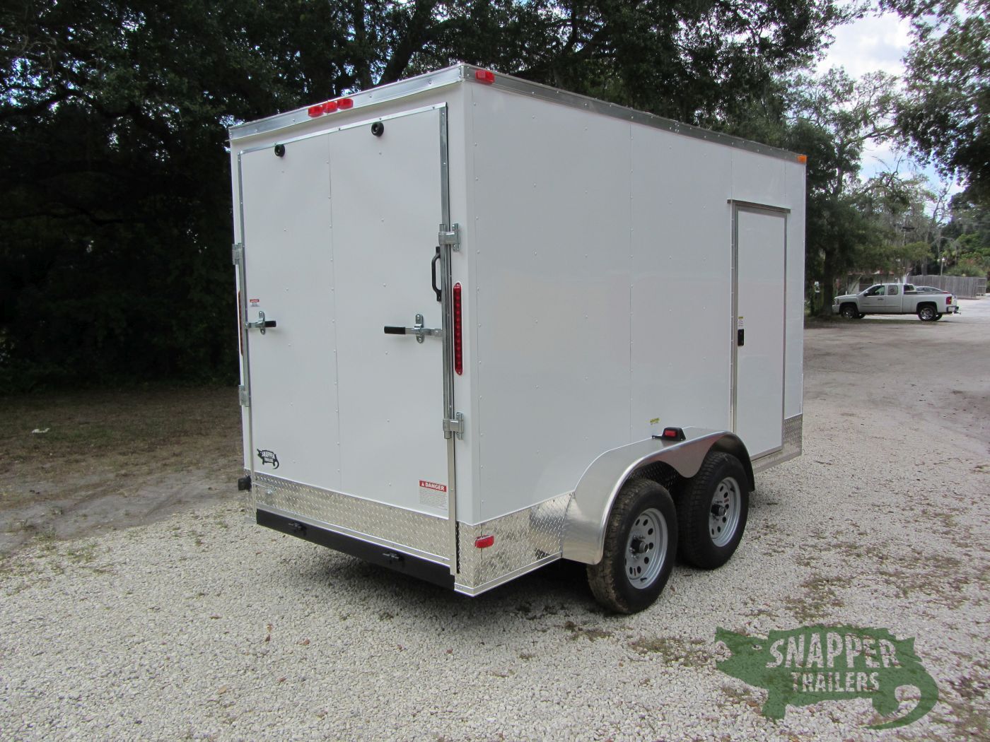 South Georgia Cargo 6x12 TA Trailer - White, Ramp, Side Door, Extra Height, ATP on Sides and Rear - Image 9