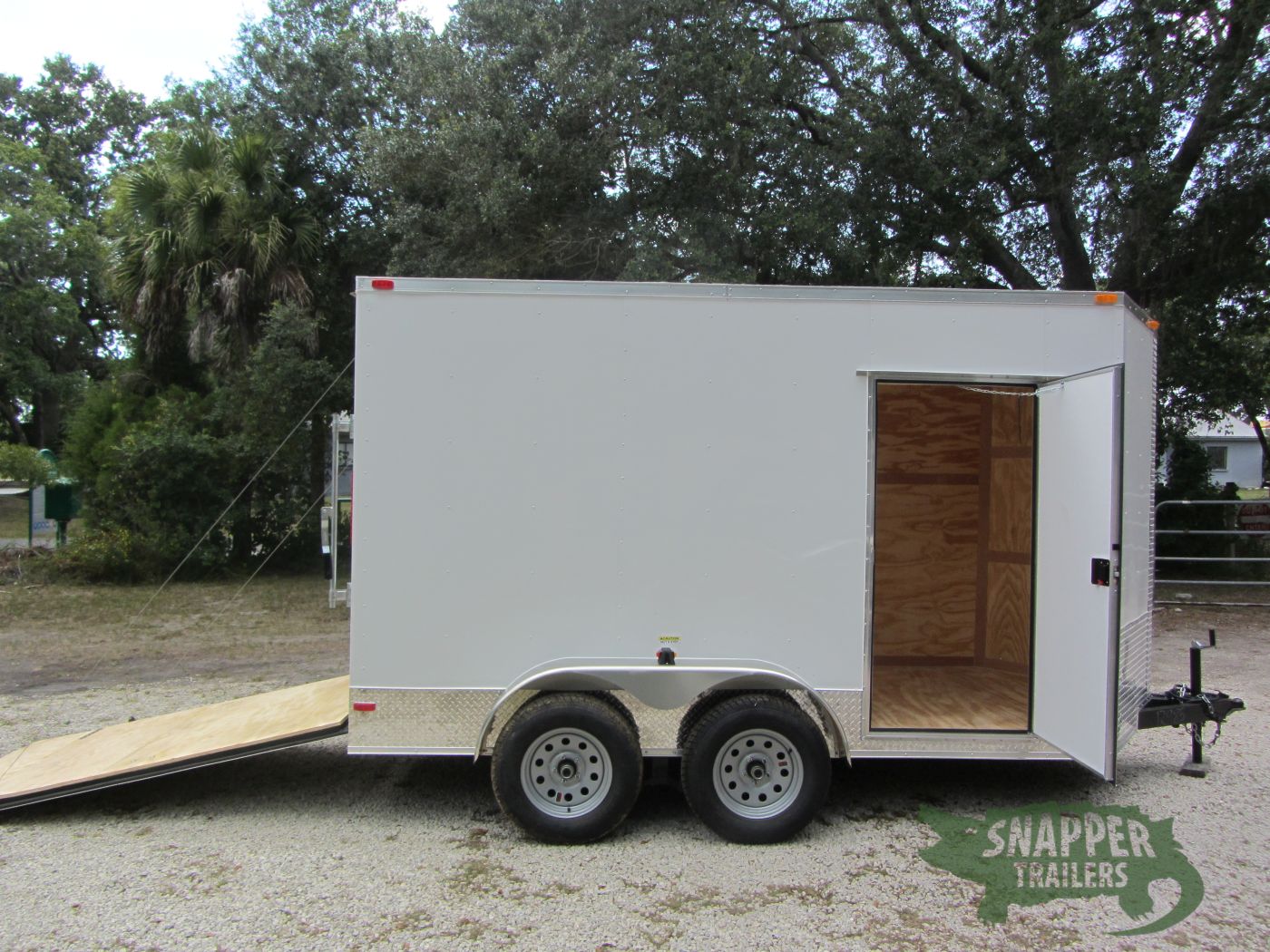 South Georgia Cargo 6x12 TA Trailer - White, Ramp, Side Door, Extra Height, ATP on Sides and Rear - Image 10